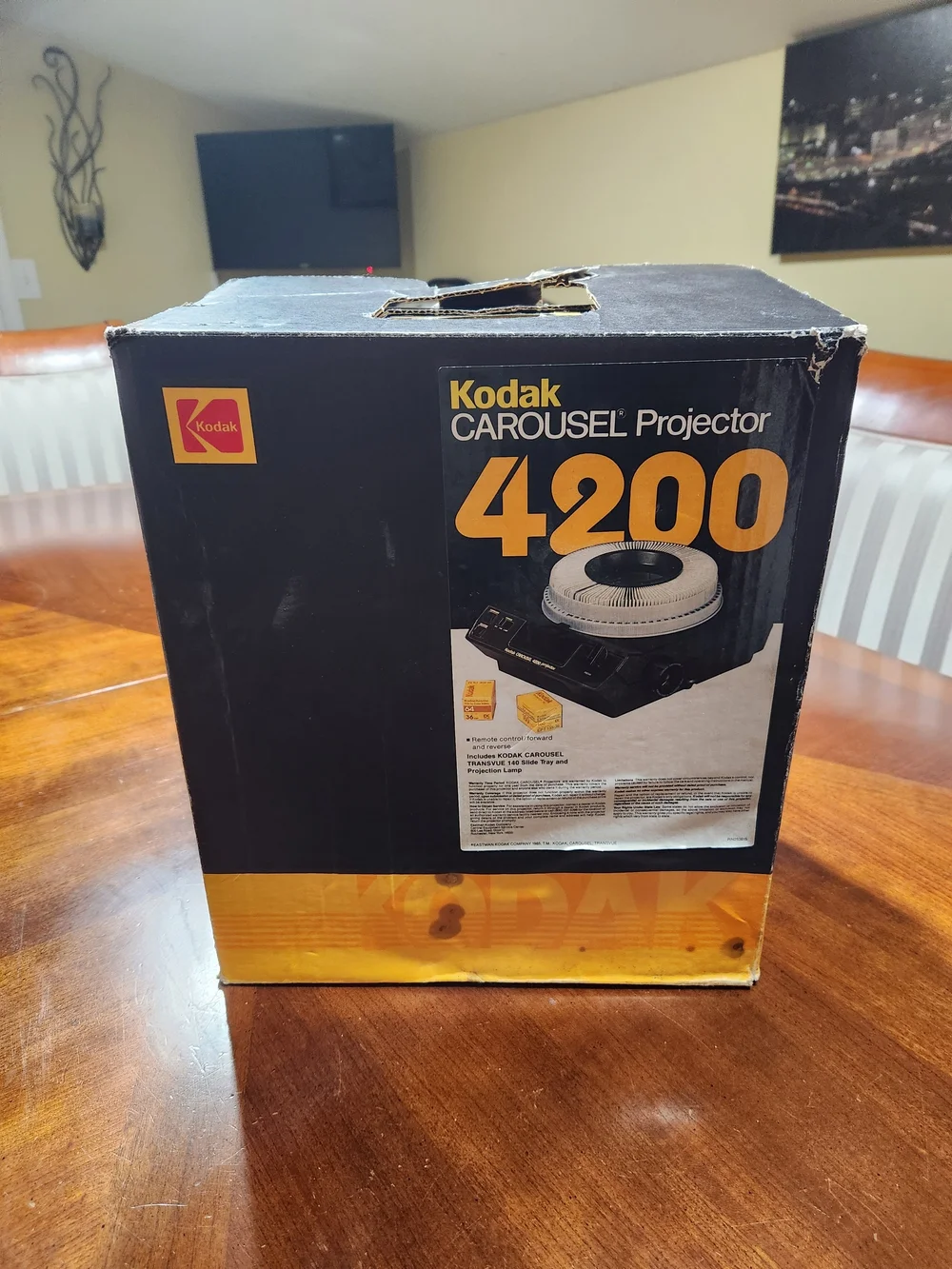 Kodak Carousel 4200 Black Slide Projector with Accessories
